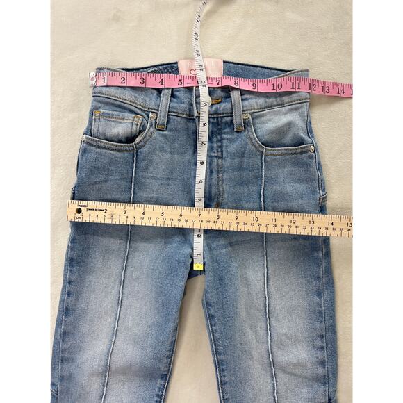 Revice Womens Venus Crop High Waist Star Butt Denim Skinny Leg Jeans Size 24 - Picture 6 of 7